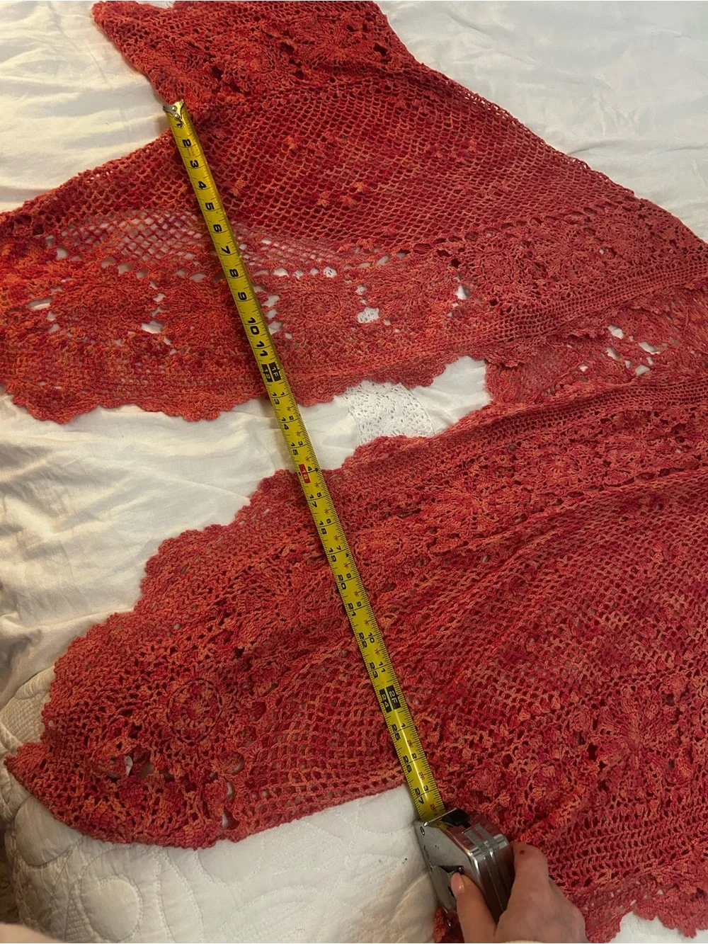Free people lace crochet poncho shrug